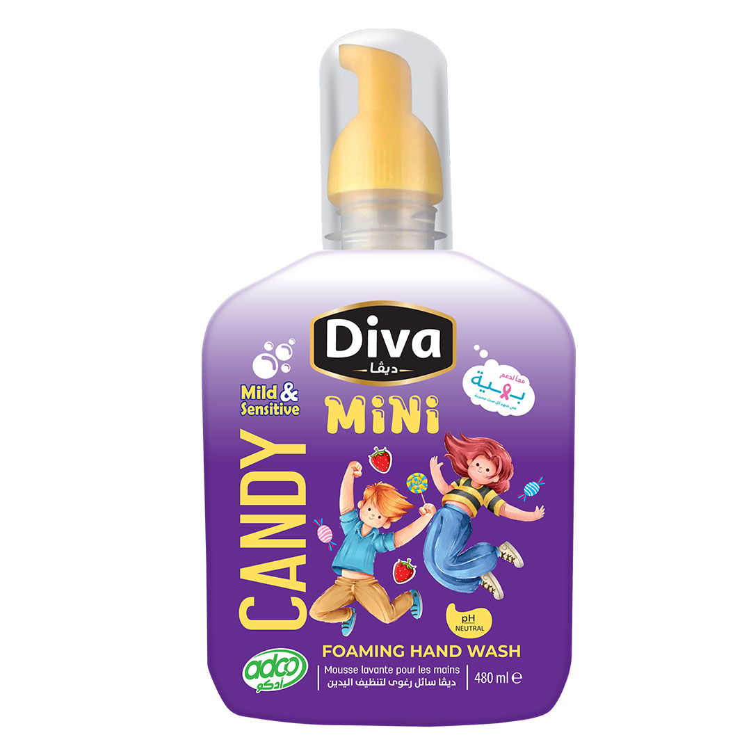 ديفا مينى منظف رغوى رائحة كاندى - 480 مل
