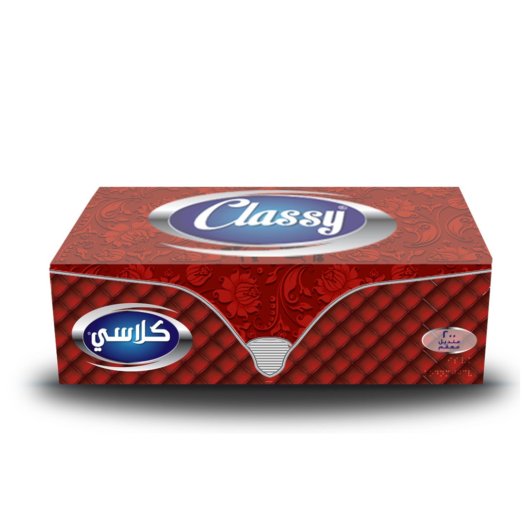 كلاسي مناديل علب Luxury - 200 منديل