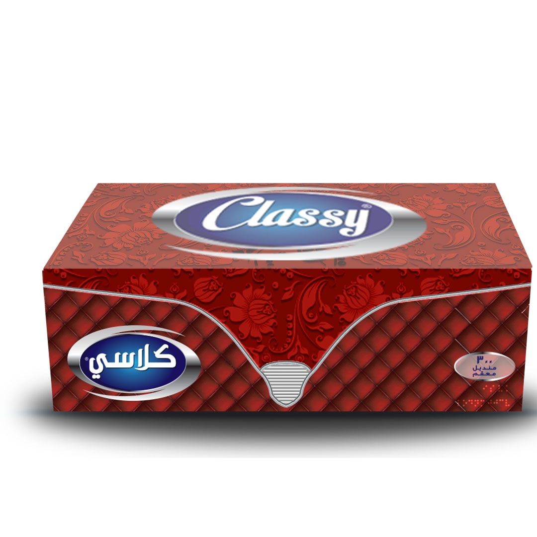 كلاسي مناديل علب Luxury - 300 منديل