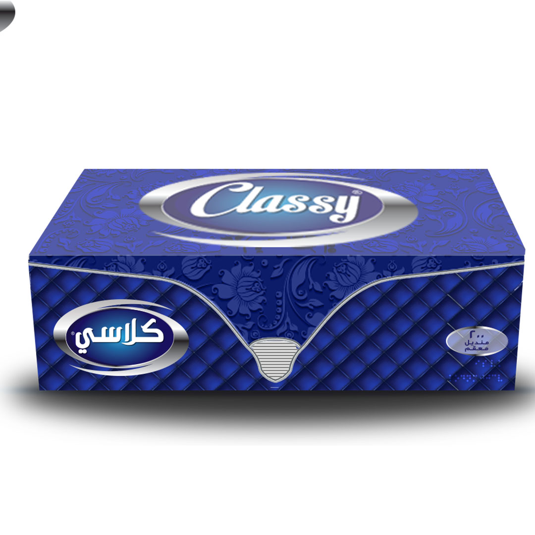 كلاسي مناديل علب Luxury - 200 منديل