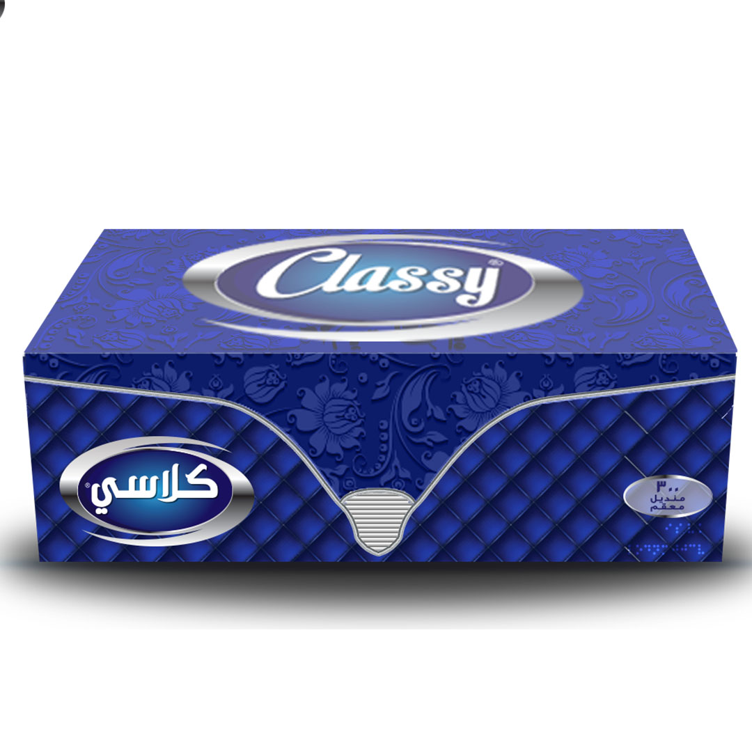 كلاسي مناديل علب Luxury - 300 منديل