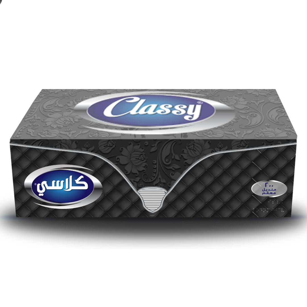 كلاسي مناديل علب Luxury - 200 منديل