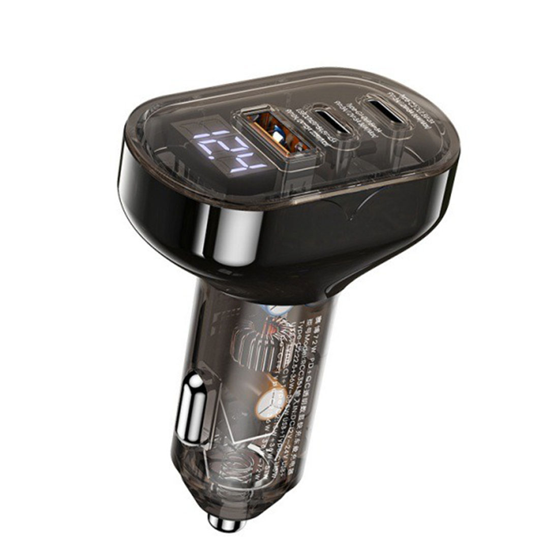 شاحن سيارة ريمكس سايبو - 72 وات PD+QC - أسود - RCC351