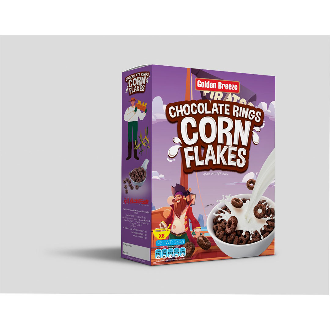جولدن برييز كورن حلقات الشيكولاتة - 250 جرام