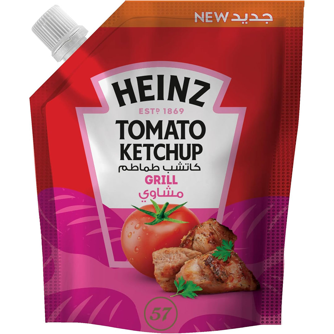 هاينز كاتشب طماطم بطعم المشاوي دوي باك - 125 جم