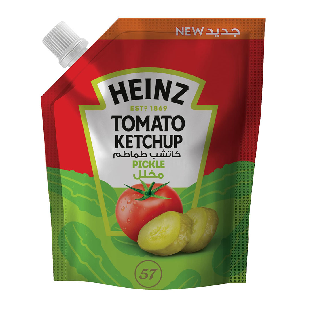 هاينز كاتشب طماطم بطعم الخيار المخلل دوي باك - 125 جم