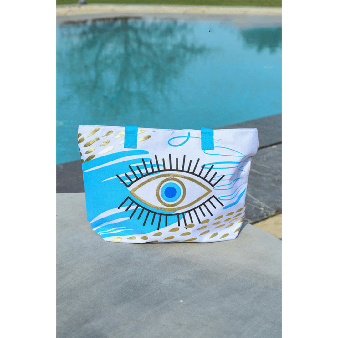 شنطة بحر متعددة الألوان - أزرق B-2