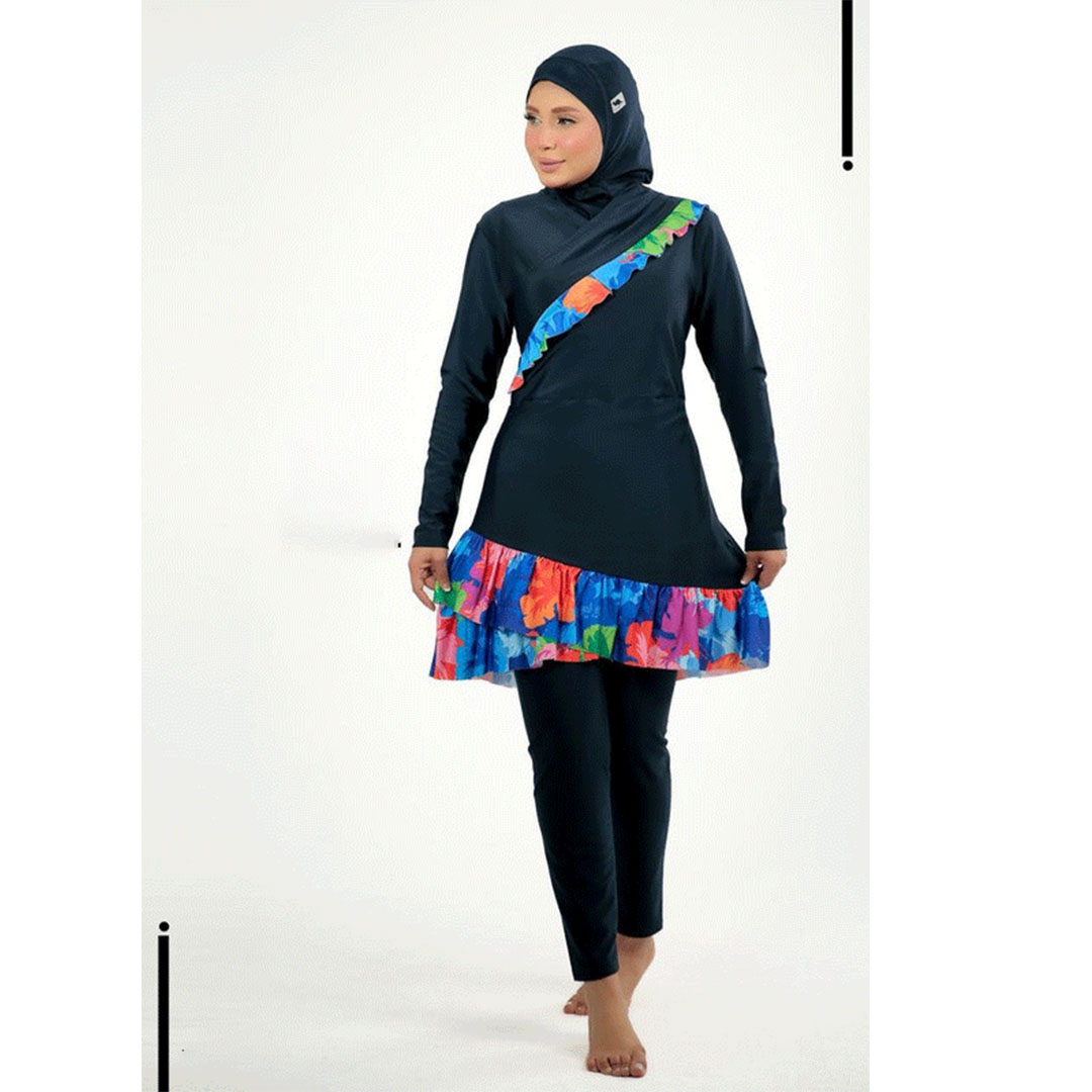 مايوه بوركيني حريمي - كحلي N038