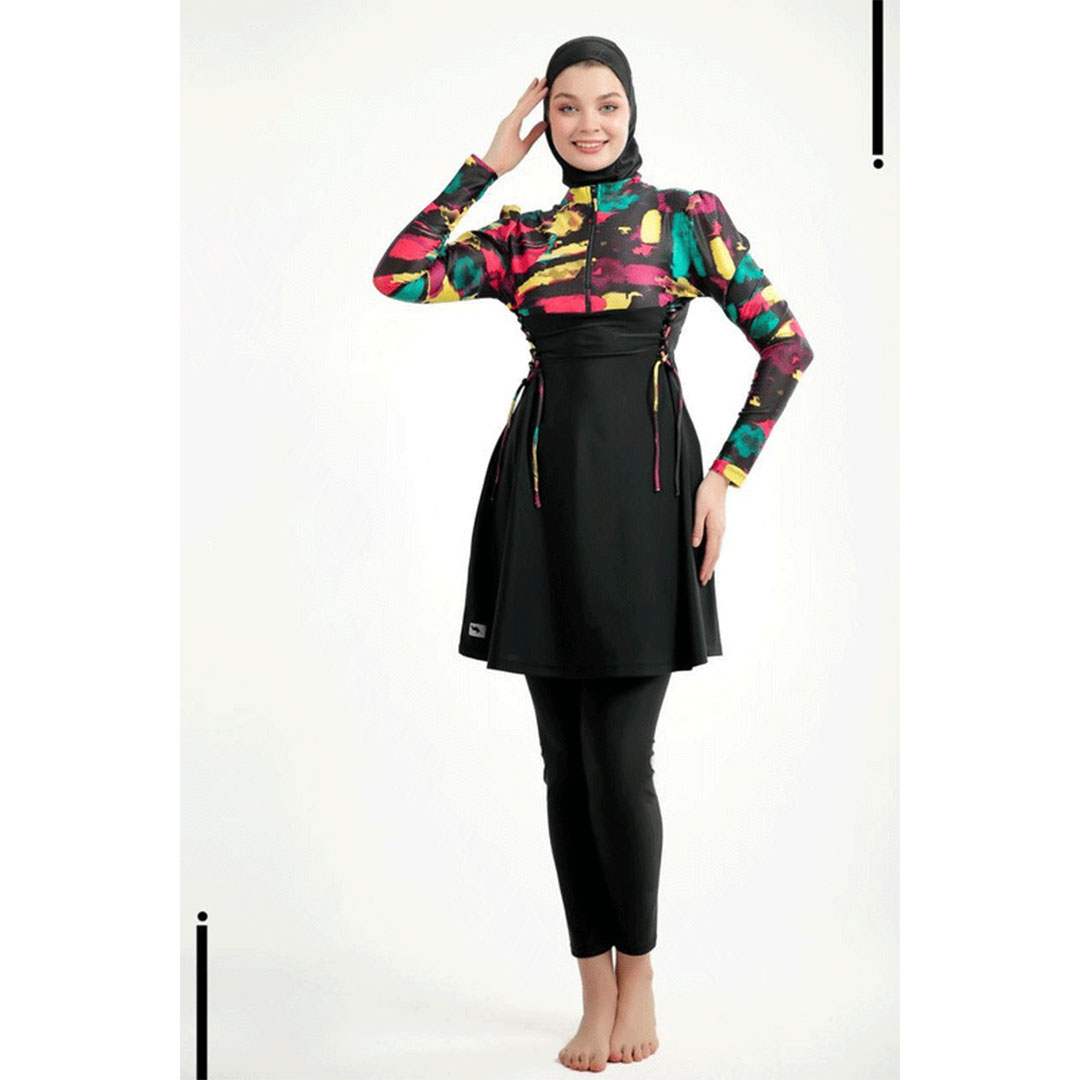 مايوه بوركيني حريمي - أسود NO46