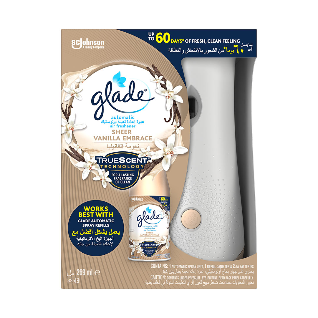 جليد بخاخ معطر جو أوتوماتيكي تكنولوجيا TrueScent - نعومة الفانيليا - 269 مل