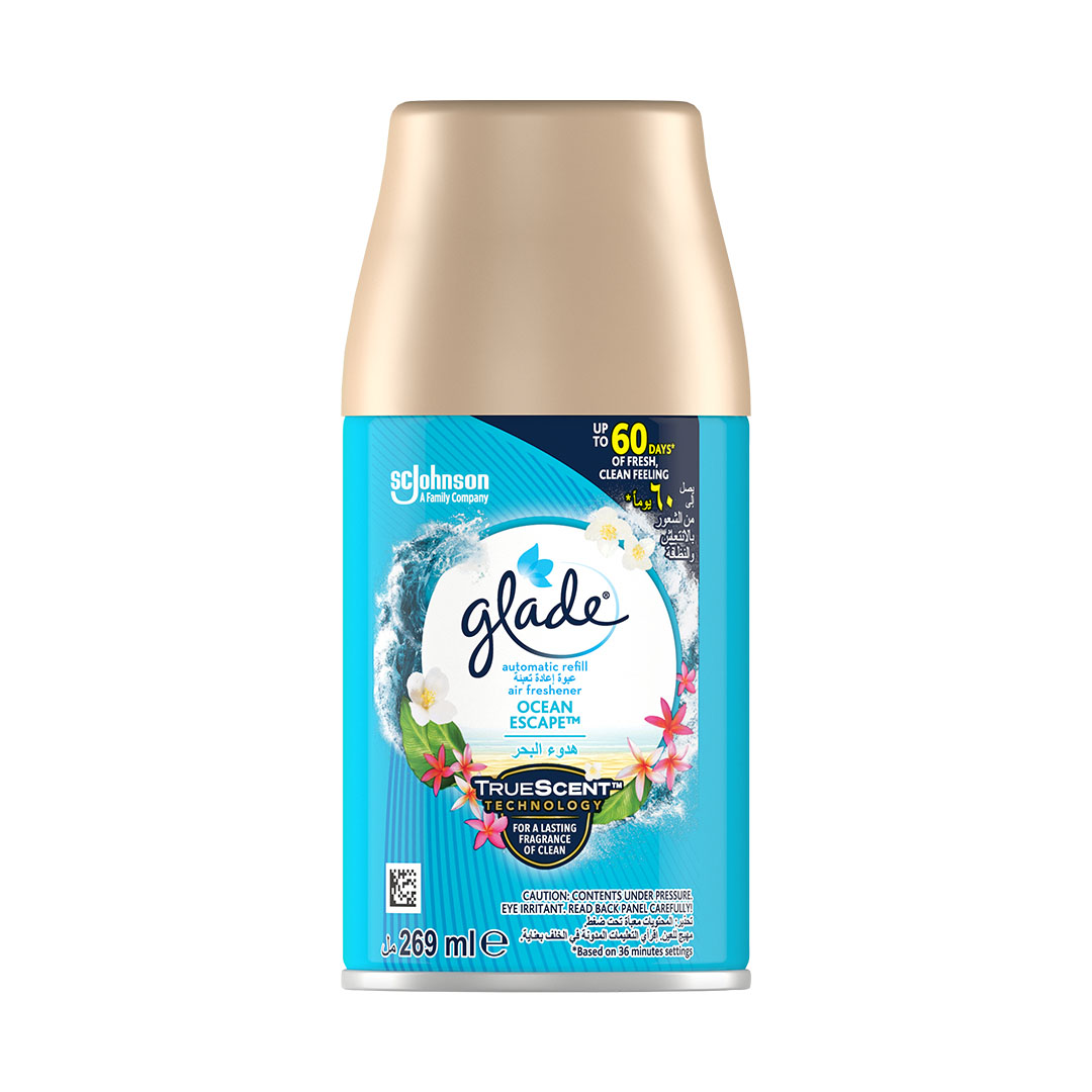 عبوة إعادة تعبئة بخاخ لجهاز معطر جو جليد الأوتوماتيكي - هدوء البحر - 269 مل