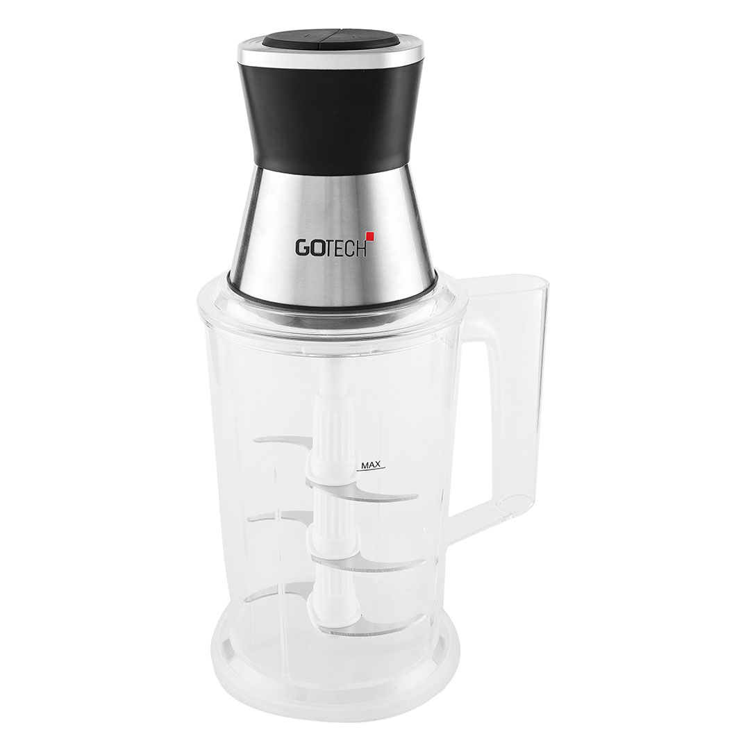 مفرمة جو تك - 500 وات - 2 لتر - فضي - GT-CH400