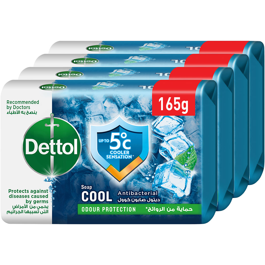 ديتول صابون يد - كوول - 165 جم - 4 قطع