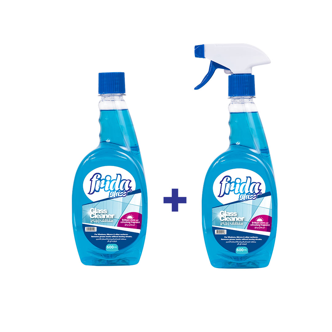 فريدا ملمعع منظف زجاج - 600 مللي - 2 قطعة