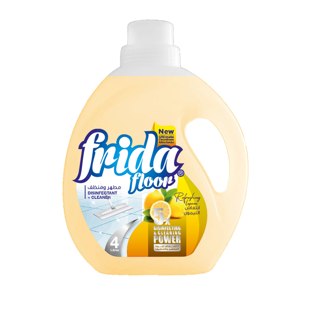 فريدا مطهر ومنظف ارضيات - ليمون - 4 لتر