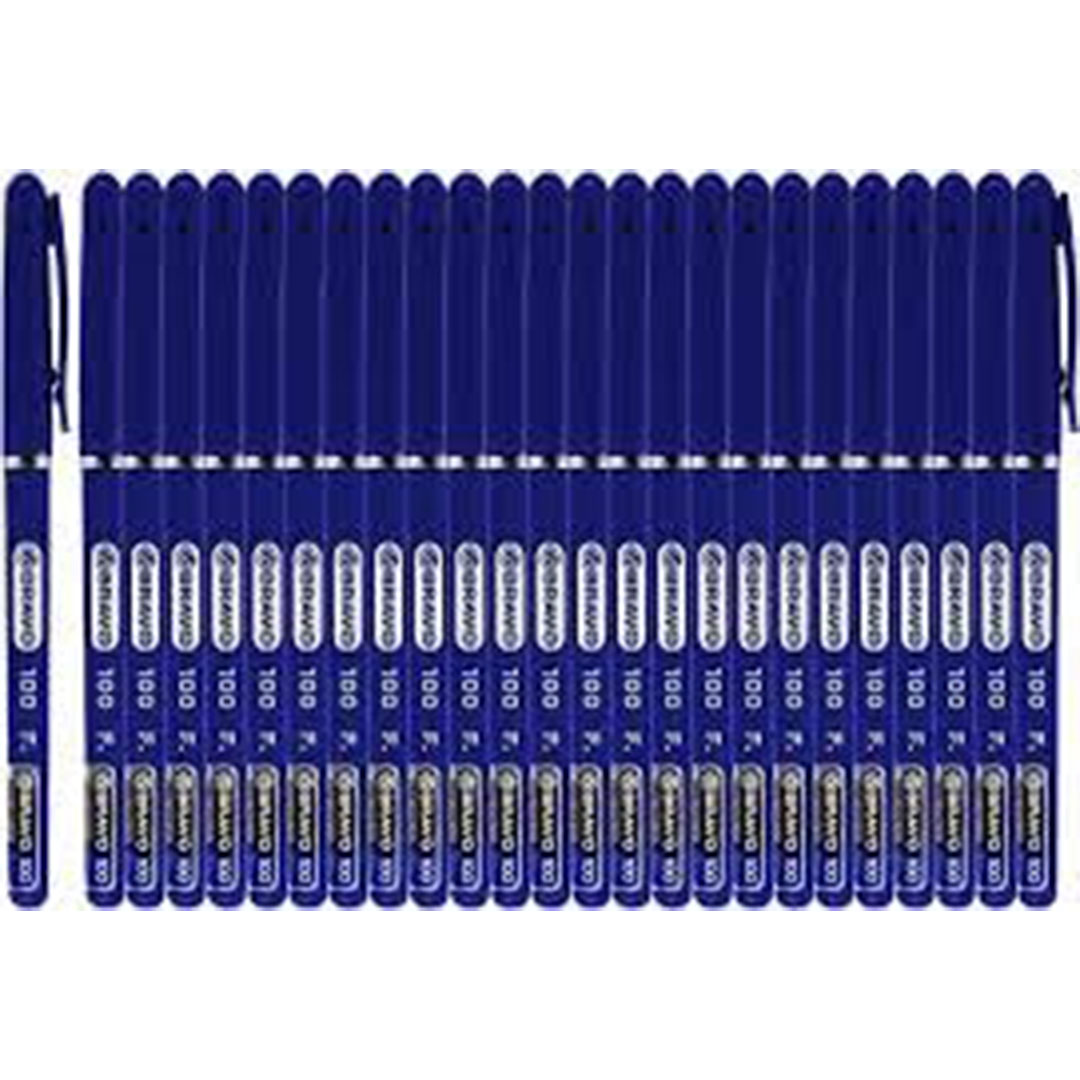 علبة أقلام جاف برافو أزرق بسن رفيع 0.7 مم - 25 قلم