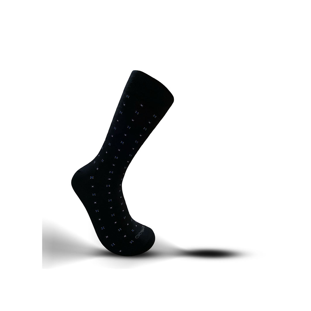 شراب رجالي كلاسيك طويل -  منقط اسود