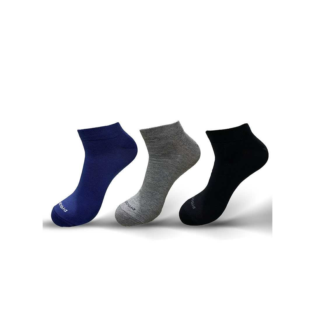 باك 3 قطع شراب رجالي سوكيت -  جينز/ رمادي/اسود