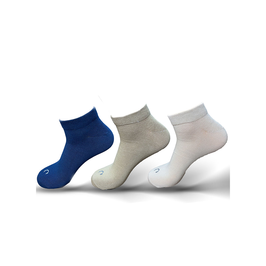 باك 3 قطع شراب رجالي سوكيت -  كحلي/بيچ/كافيه