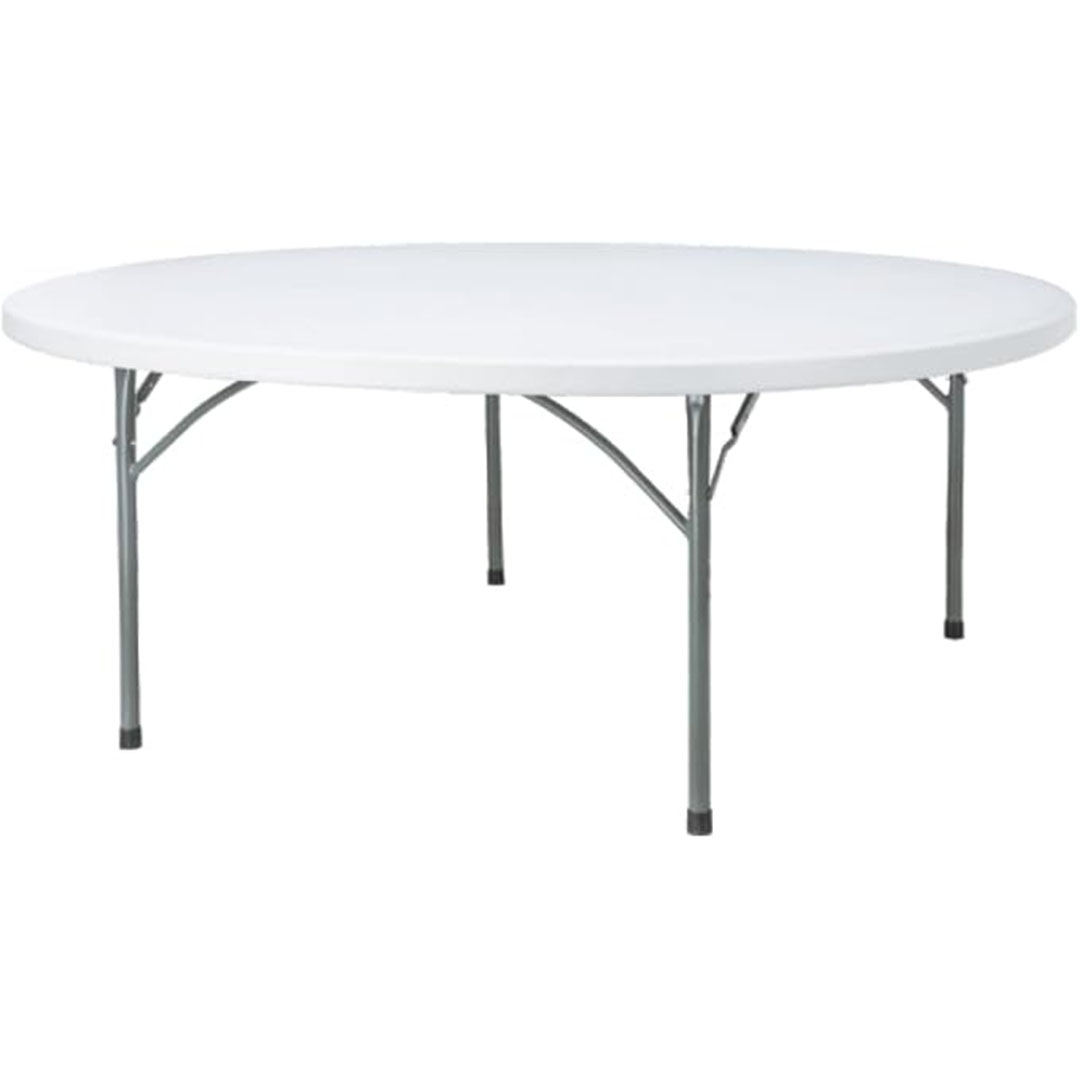طاولة مستديرة - 180 سم - أبيض