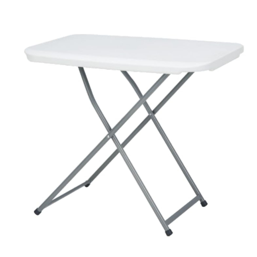 طاولة شخصية قابلة للطي وقابلة للتعديل - أبيض