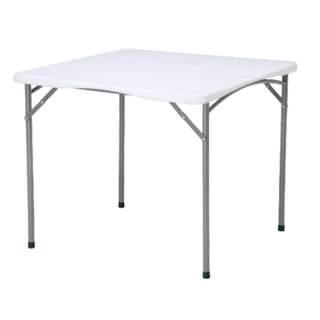 طاولة مربعة قابلة للطي- 87 × 87 سم - أبيض