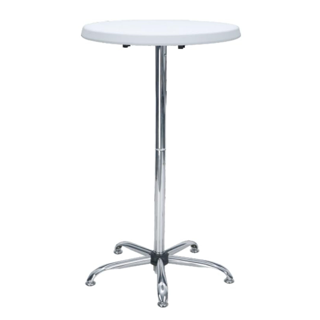 طاولة بار دائرية حديثة - سطح أبيض