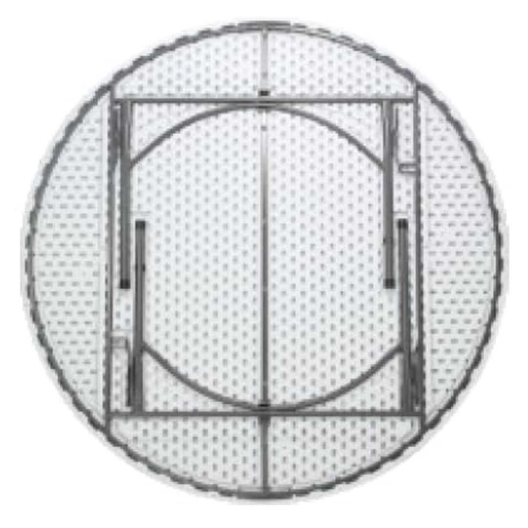 طاولة مستديرة - 180 سم - أبيض