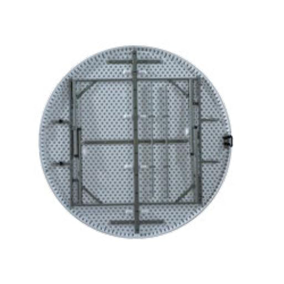 طاولة دائرية قابلة للطي - 120 سم - رمادي