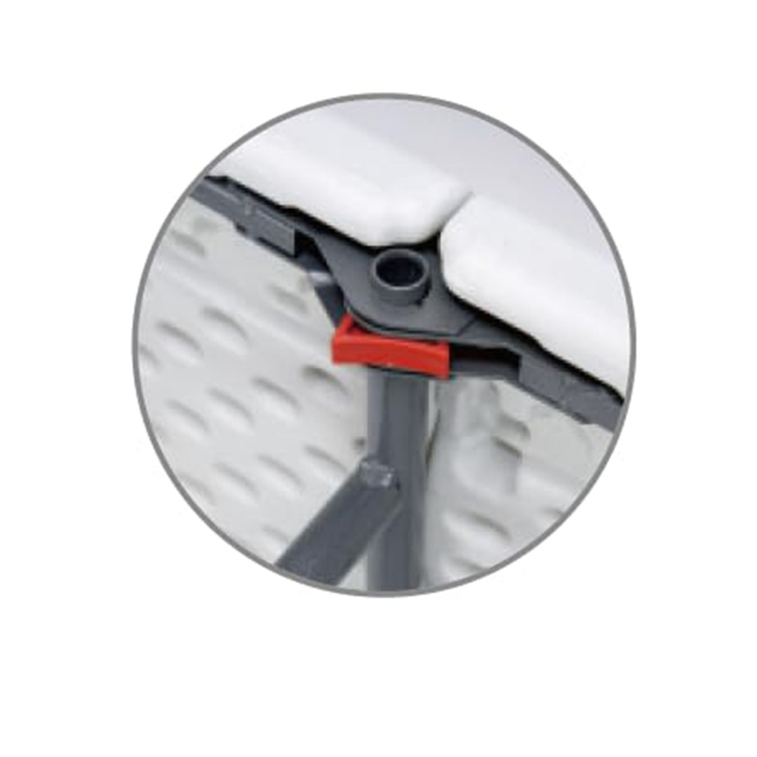 طاولة طويلة قابلة للطي - طول 244 سم - أبيض