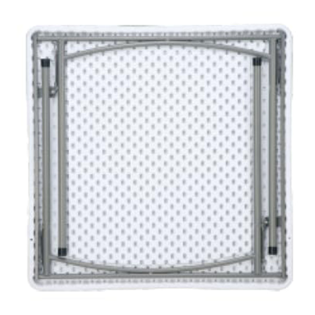 طاولة مربعة قابلة للطي- 87 × 87 سم - أبيض