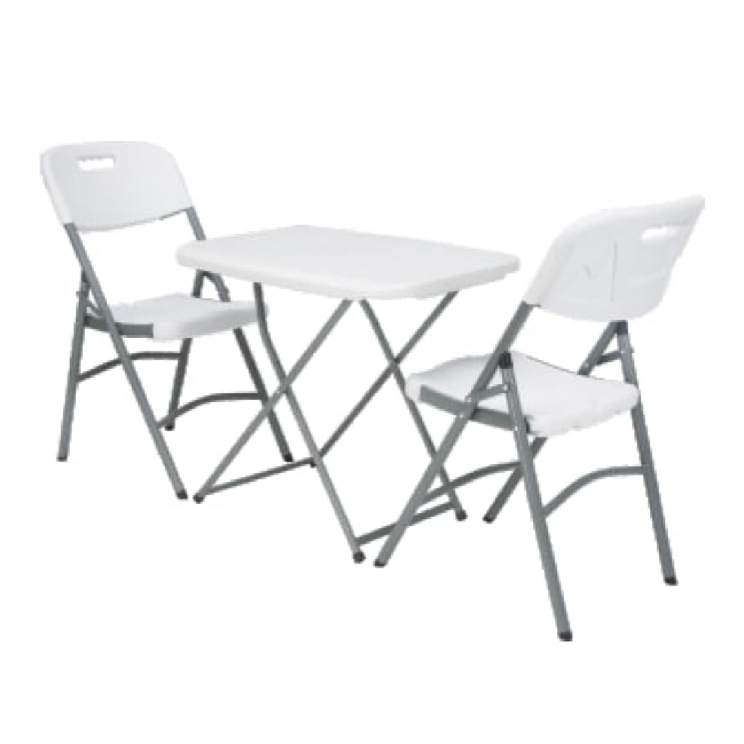 طاولة شخصية قابلة للطي وقابلة للتعديل - أبيض