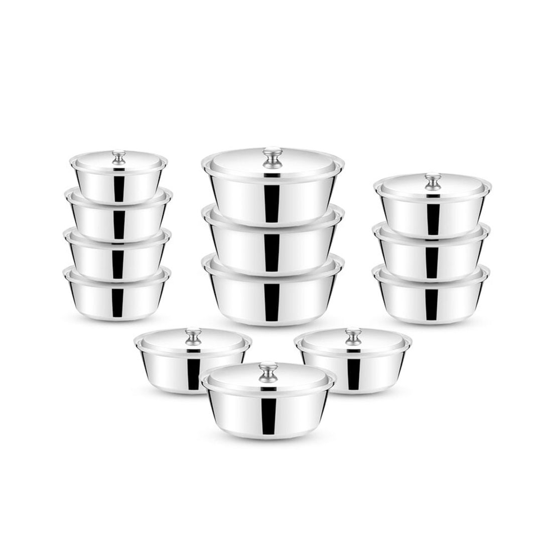 الزنوكى طقم حلة شاورمة - 13 قطعة - فضي