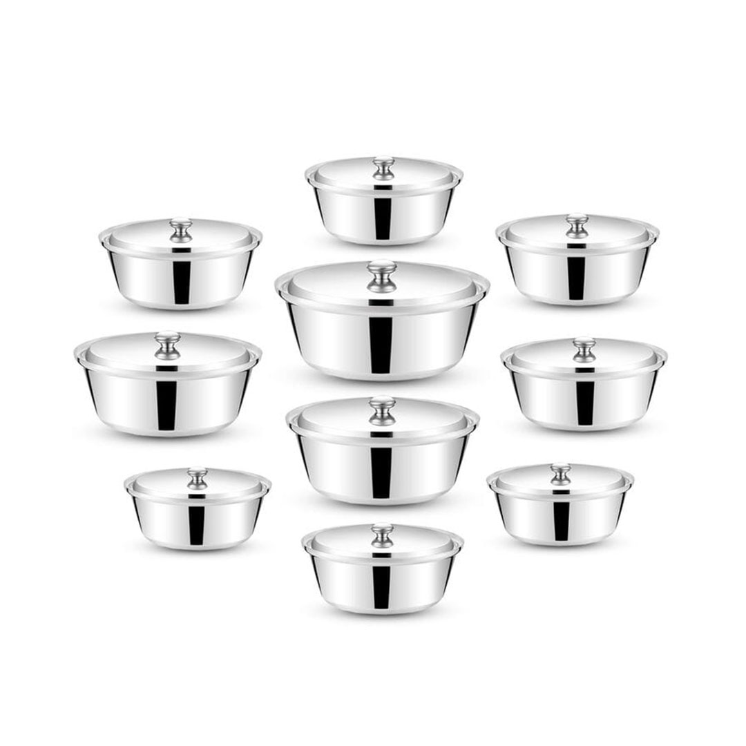 الزنوكى طقم حلة شاورمة - 10قطع - فضي