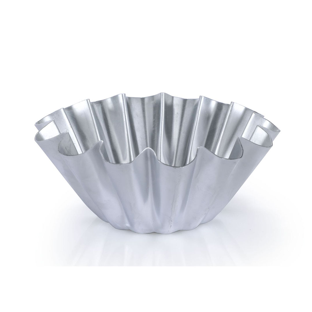 الزنوكى قالب بريوش الومنيوم مقاس 14 - فضي