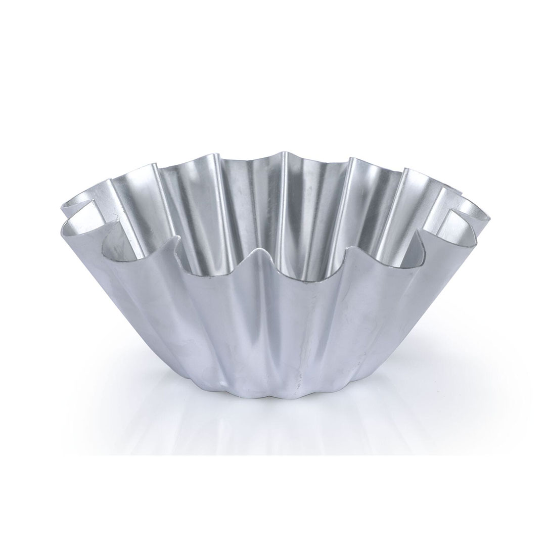 الزنوكى قالب بريوش الومنيوم مقاس 18 - فضي