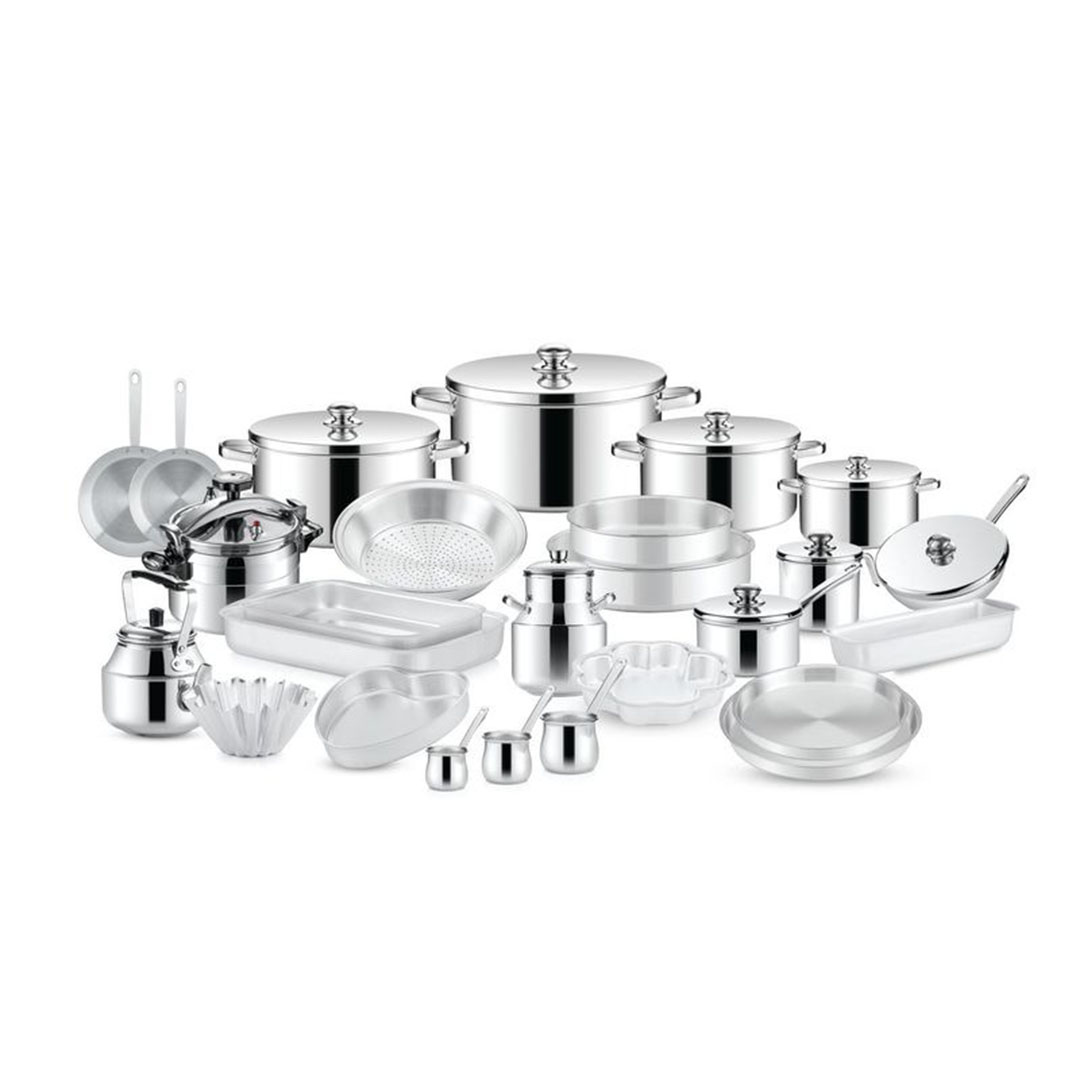 الزنوكي طقم عروسه ألومنيوم - 40 قطعة