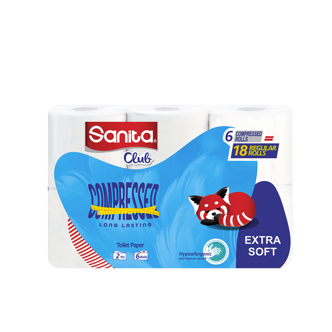 سانيتا كلوب ورق تواليت - 280 منديل - 6 ميجا رول