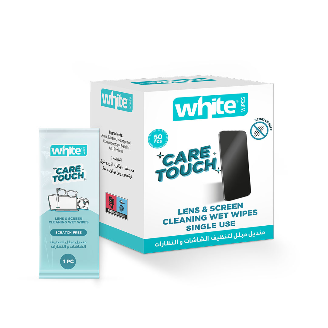 وايت مناديل جيب للشاشات والنظارات - 52 قطعة