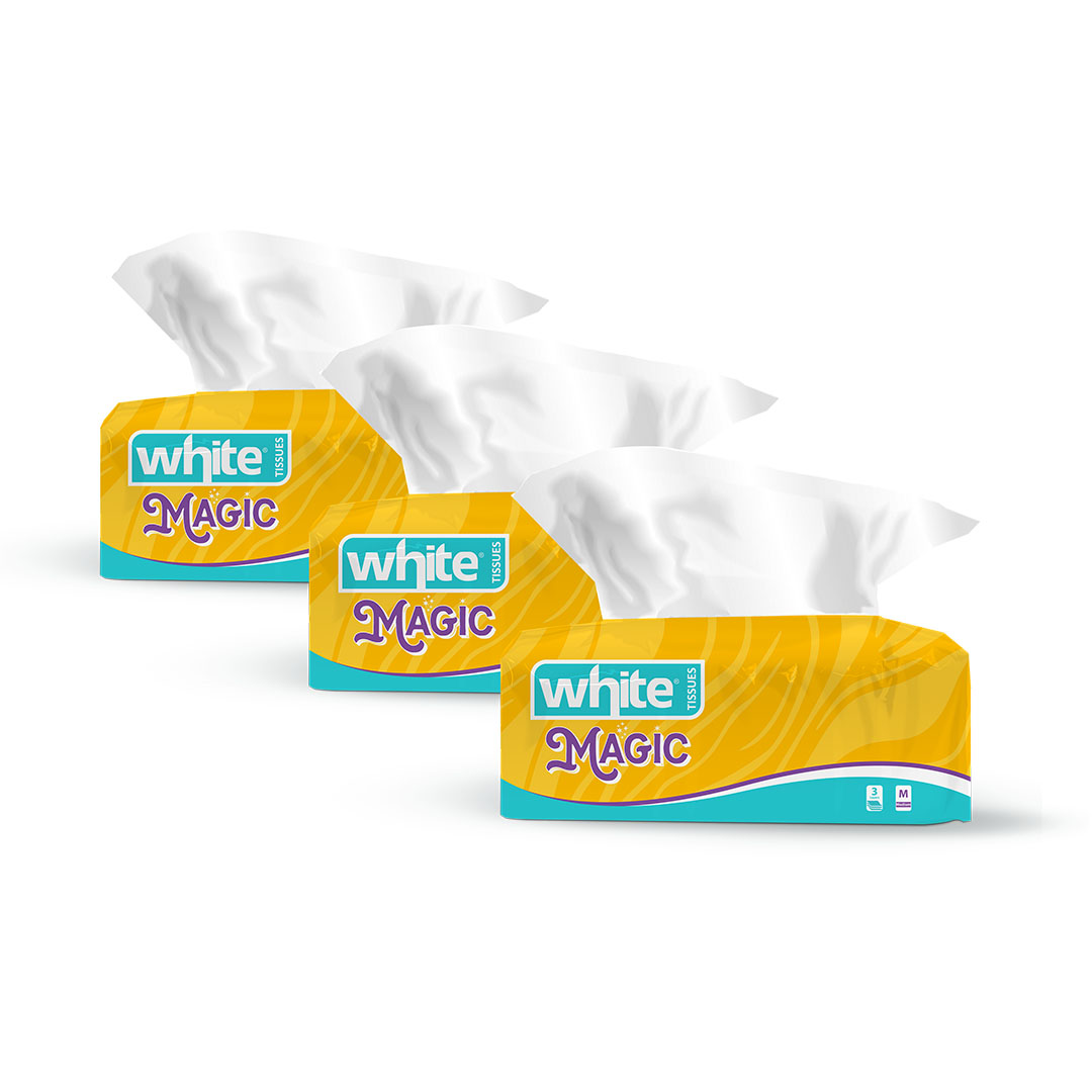 وايت مناديل ماجيك فليكسي باك - 480 منديل - 3 قطع