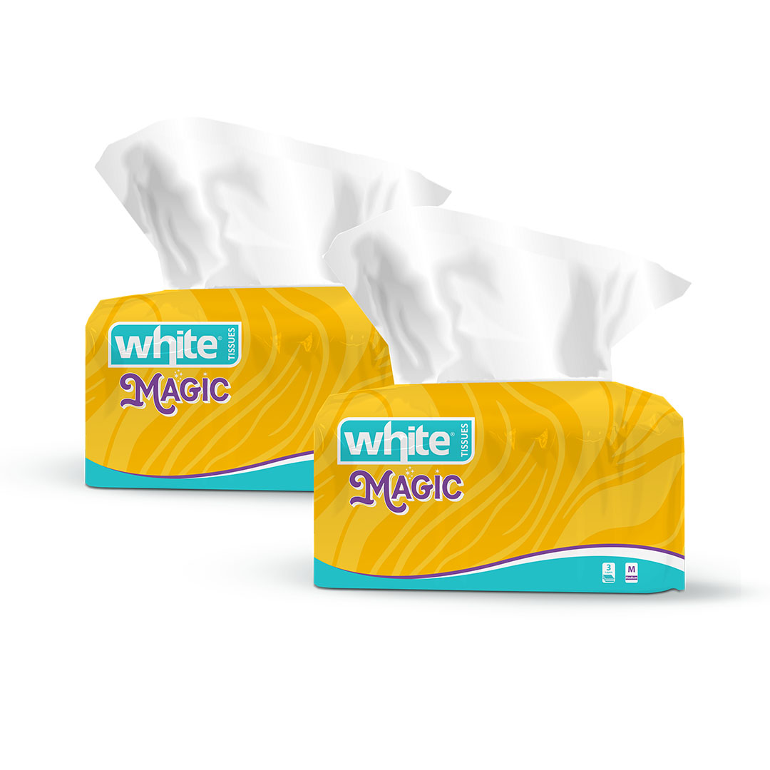 وايت مناديل ماجيك فليكسي - 600 منديل - 2 قطعة