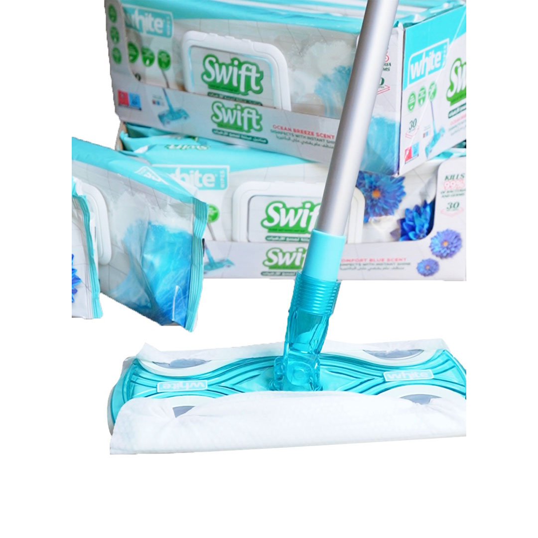 مجموعة ممسحة وايت سويفت مع مناديل مجانية