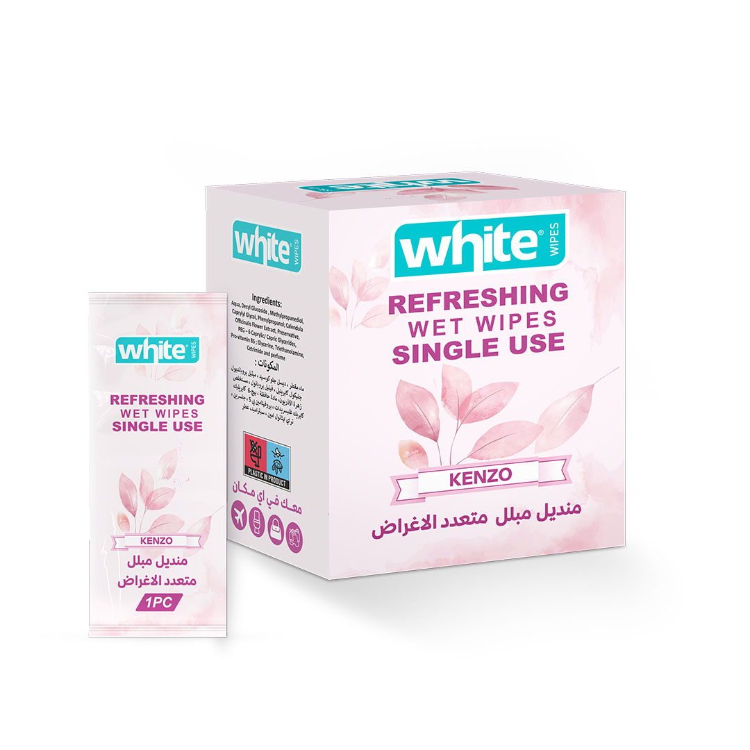 وايت مناديل مبللة متعددة الأغراض كينزو - 52 قطعة