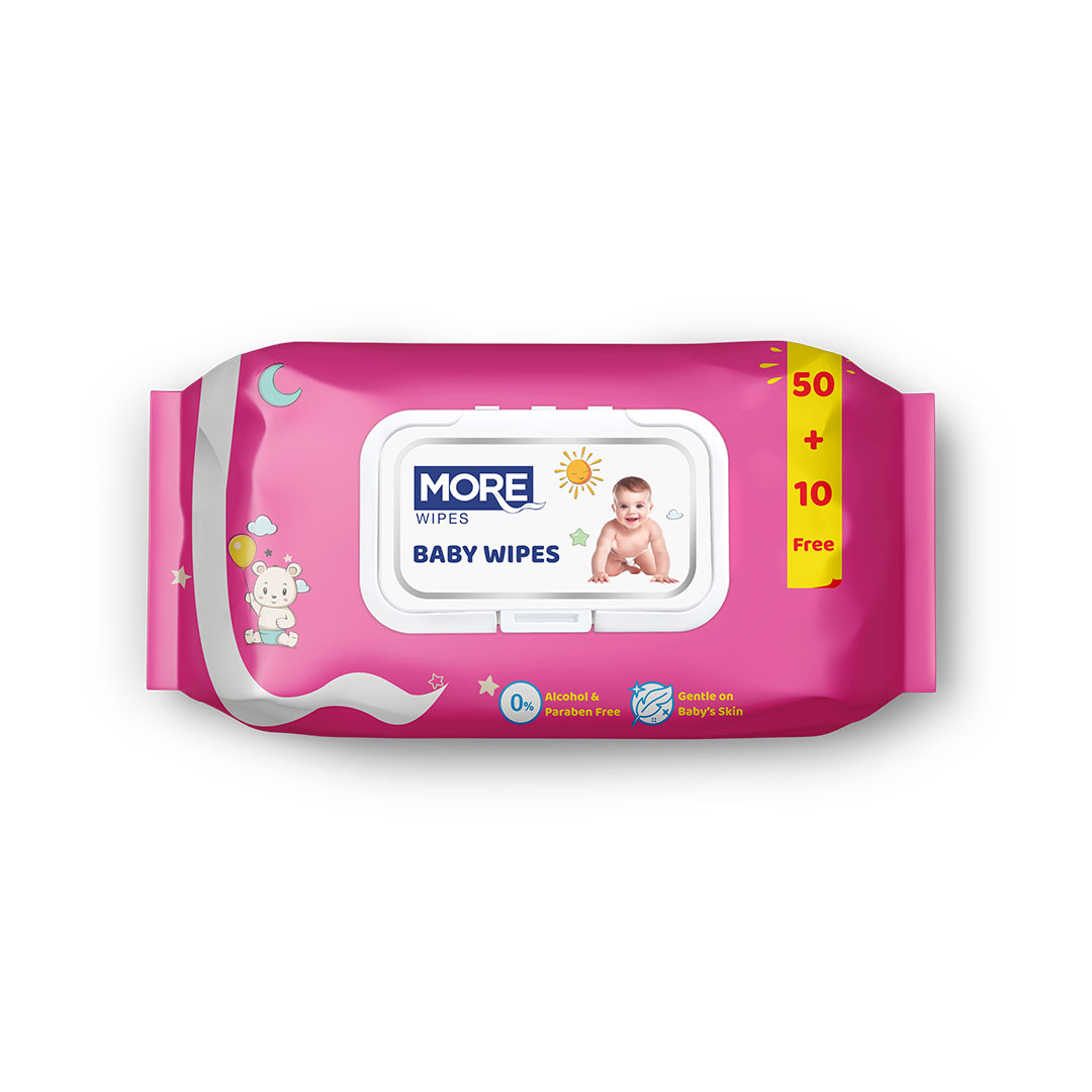 مور مناديل مبللة الأطفال - 60 منديل