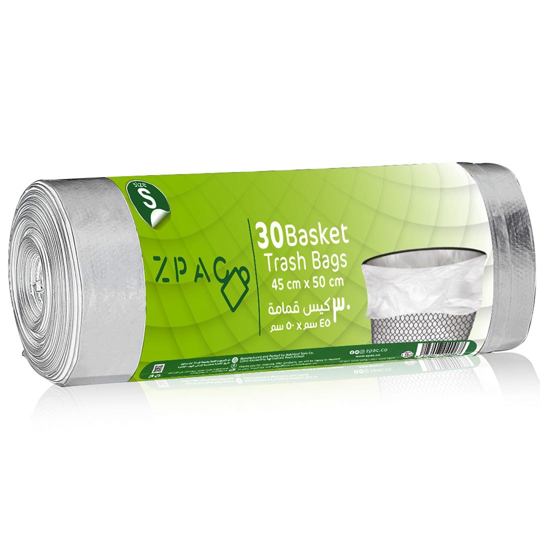 رول أكياس قمامة من زي باك - 45 × 50 سم - 30 كيس