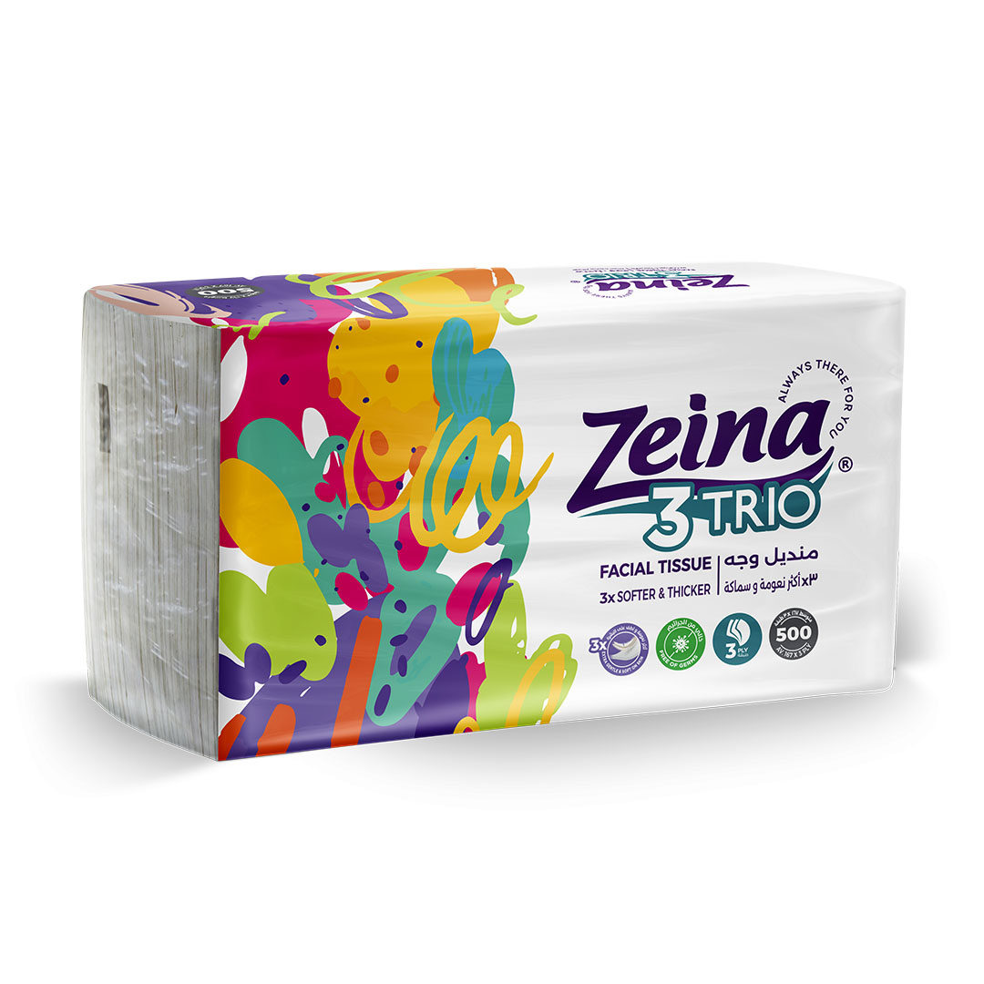 زينه تريو مناديل وجة - 500 منديل