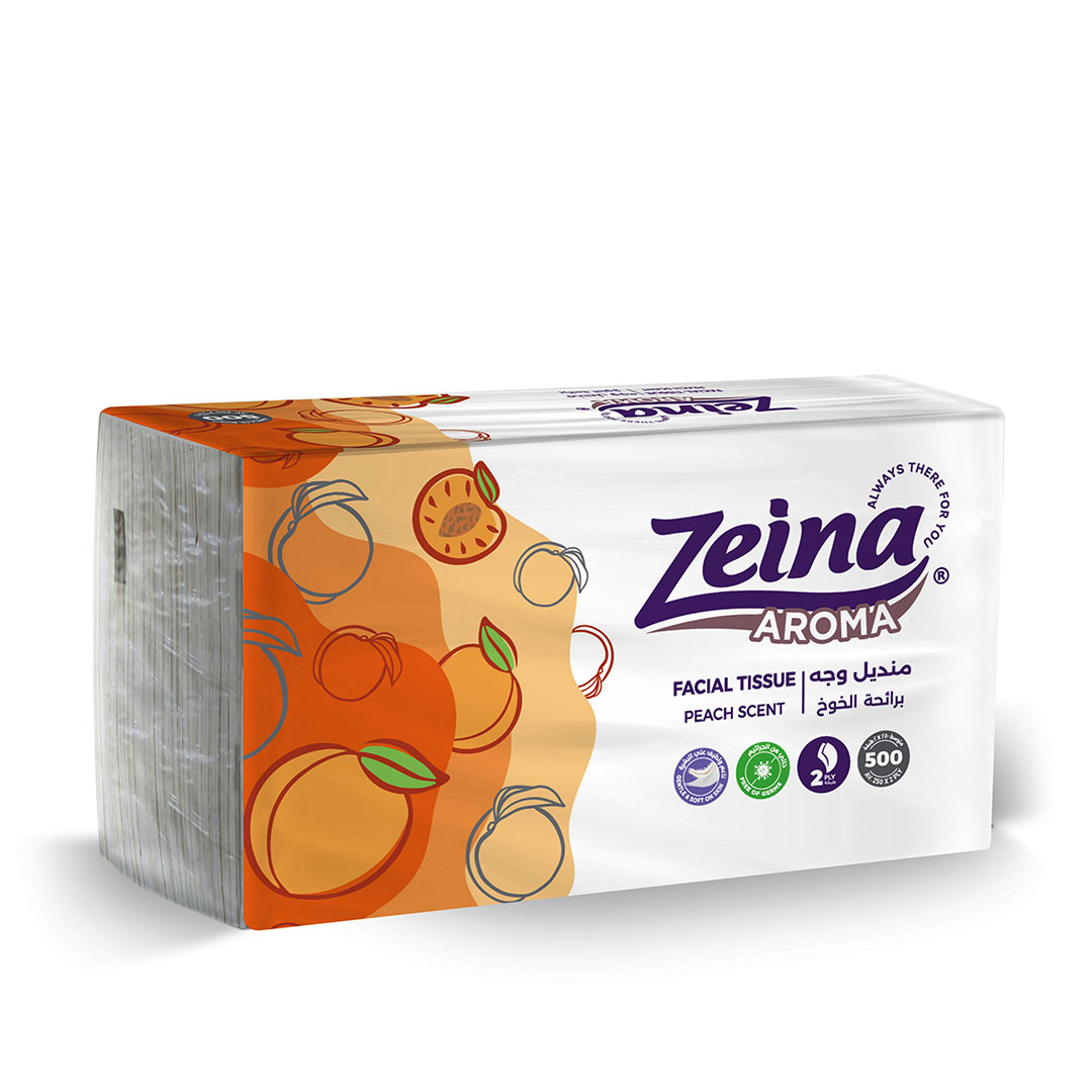 زينه مناديل وجه خوخ - 500 منديل
