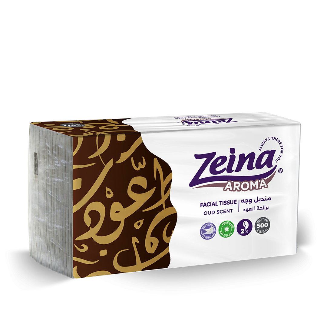 زينه مناديل وجه عود - 500 منديل