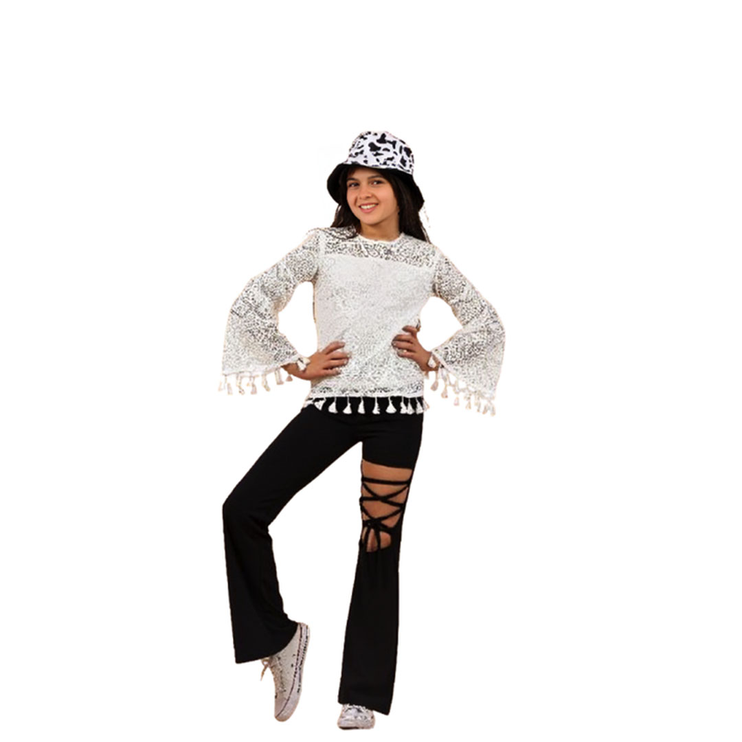 بنطلون سكوبا بناتي - أسود - 42975