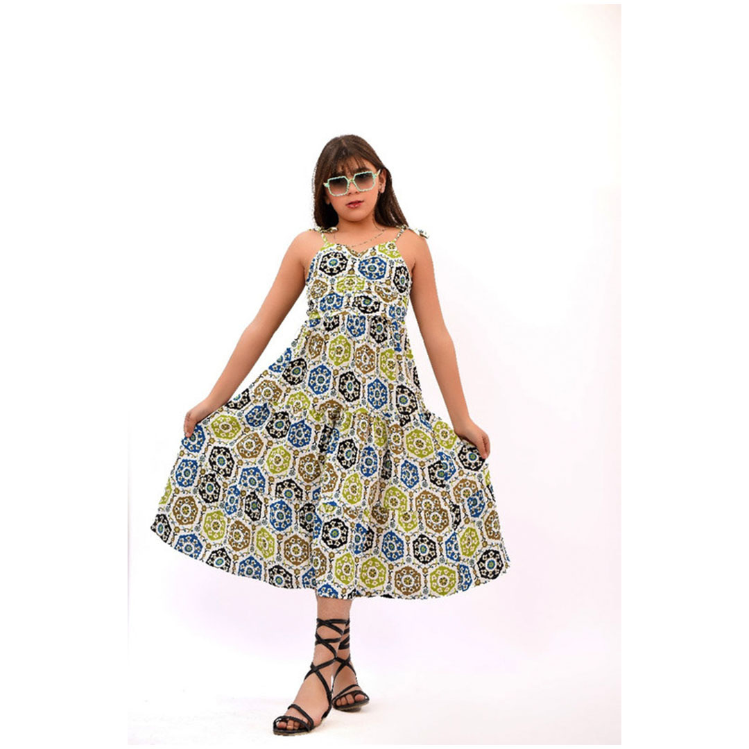 فستان بدون أكمام بناتي - 43216